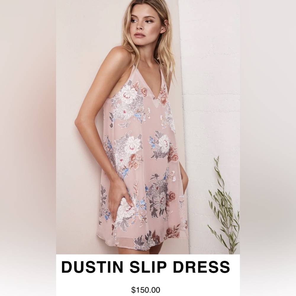 Three Eighty Two DUSTIN SLIP DRESS in Floweret, Size Small